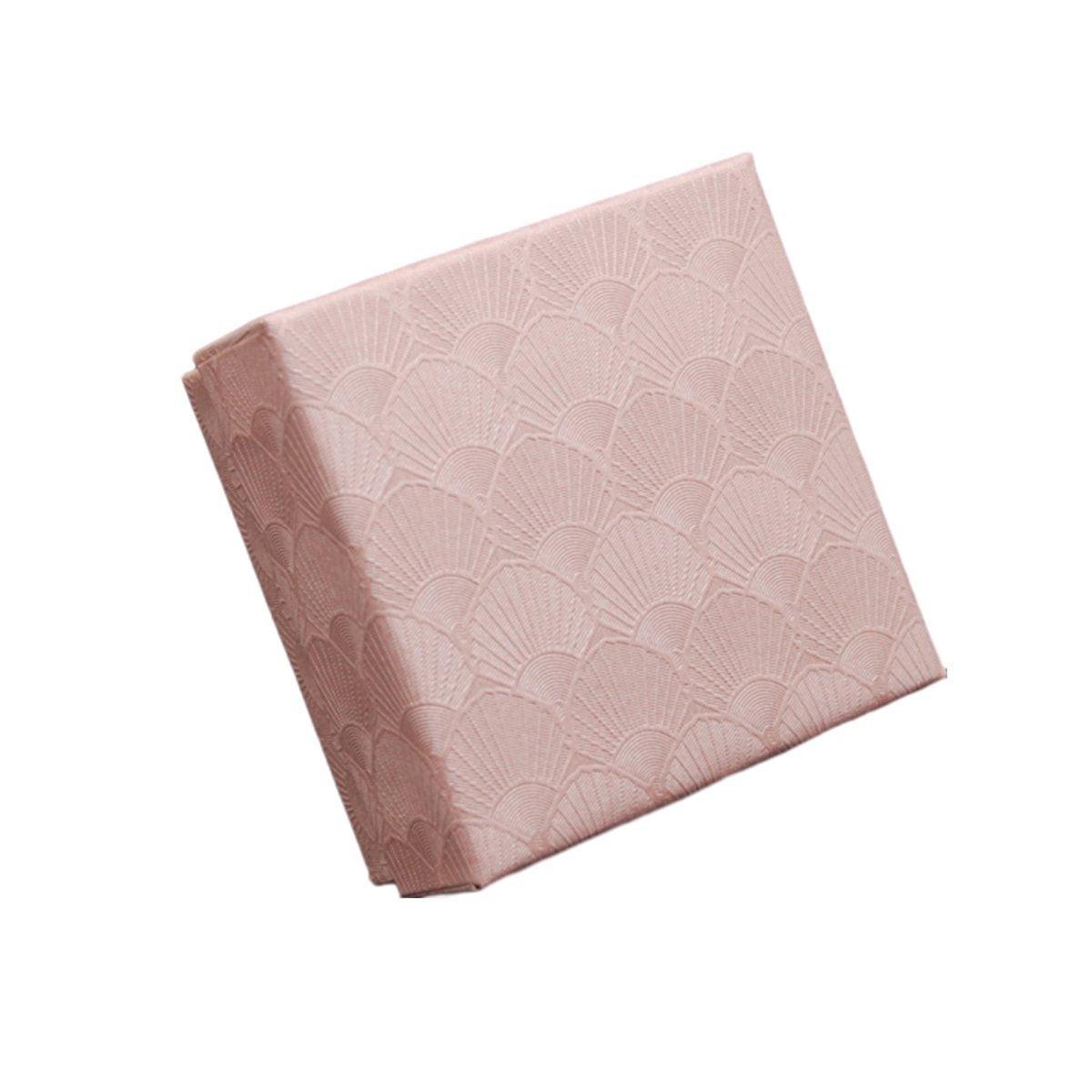 25X Jewelry Gift Boxes Shell Pattern 7.5CM Small GiftBox Empty Jewelry With Foam - Red V528-CASKET-25PCS-RED-269651