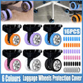 16PCS Silicone Luggage Wheels Cover Caster Shoes Wheel Protector for Luggage - Black V528-CASTER-SHOES-BLACK-16PCS-659421