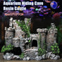 Aquarium Fish Tank Ornament Decor Landscape Ancient Castle Tower Hide Cave Resin V528-CASTLESCENERY-454172