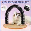 Arch Cat Scrub Brush Pet Grooming Toy Self Groomer Tickle Device for Cats V528-CAT-BRUSH-800421