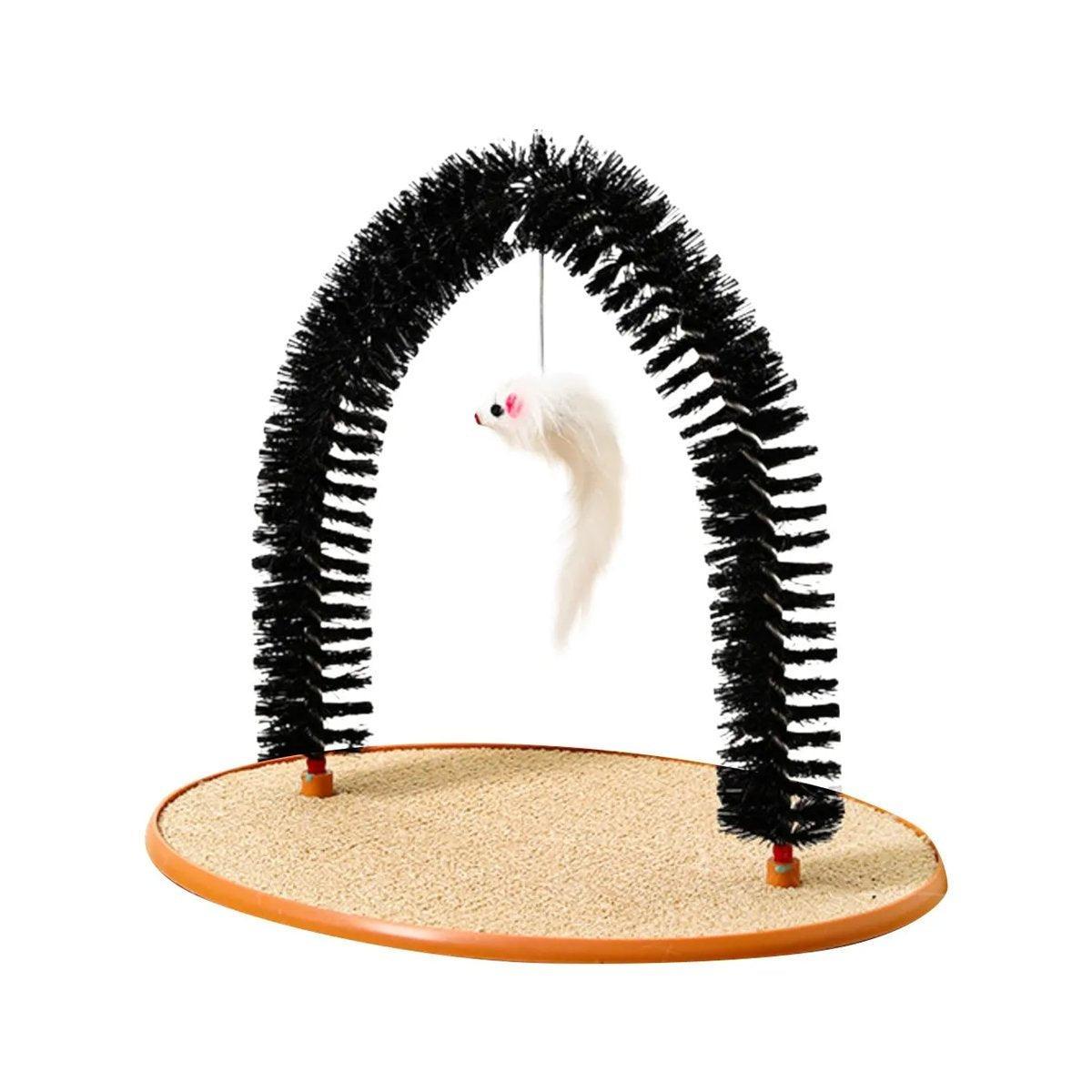 Arch Cat Scrub Brush Pet Grooming Toy Self Groomer Tickle Device for Cats V528-CAT-BRUSH-800421