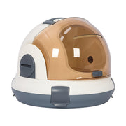 Portable Cat Carrier Space Capsule Large Capacity Aviation Travel Kitty Basket - Grey V528-CAT-CARRIER-GREY-737735