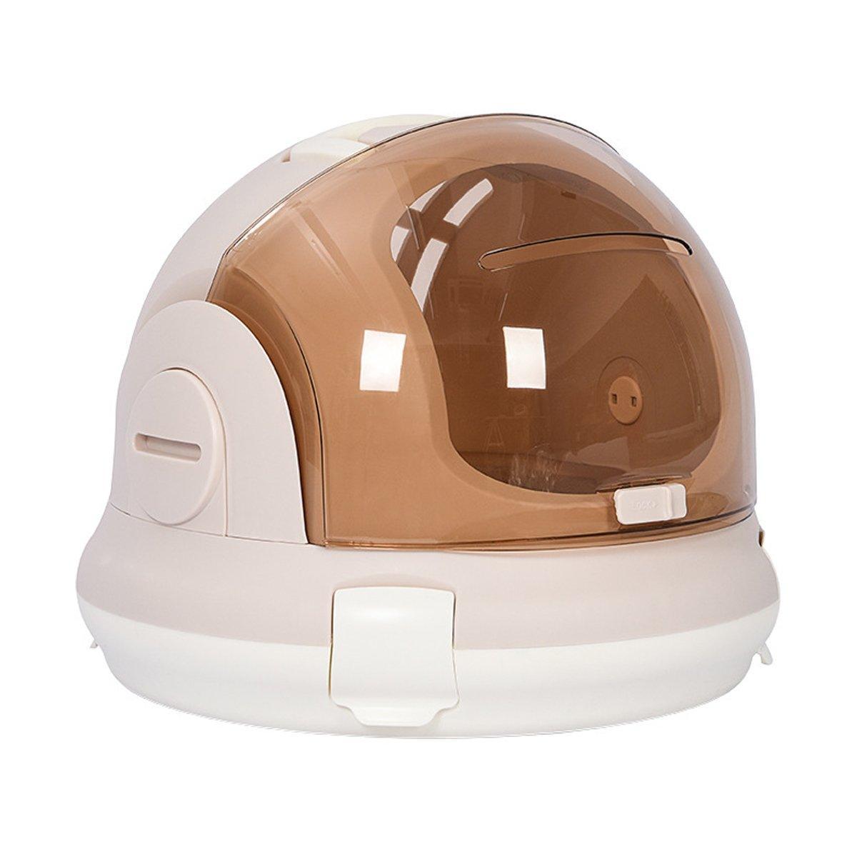 Portable Cat Carrier Space Capsule Large Capacity Aviation Travel Kitty Basket - Grey V528-CAT-CARRIER-GREY-737735