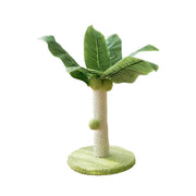 Cat Scratching Coconut Tree Kitten Post Sisal Covered Scratcher Pole Toy 32/38cm - M V528-CAT-CLIMBER-GREEN-M-851139