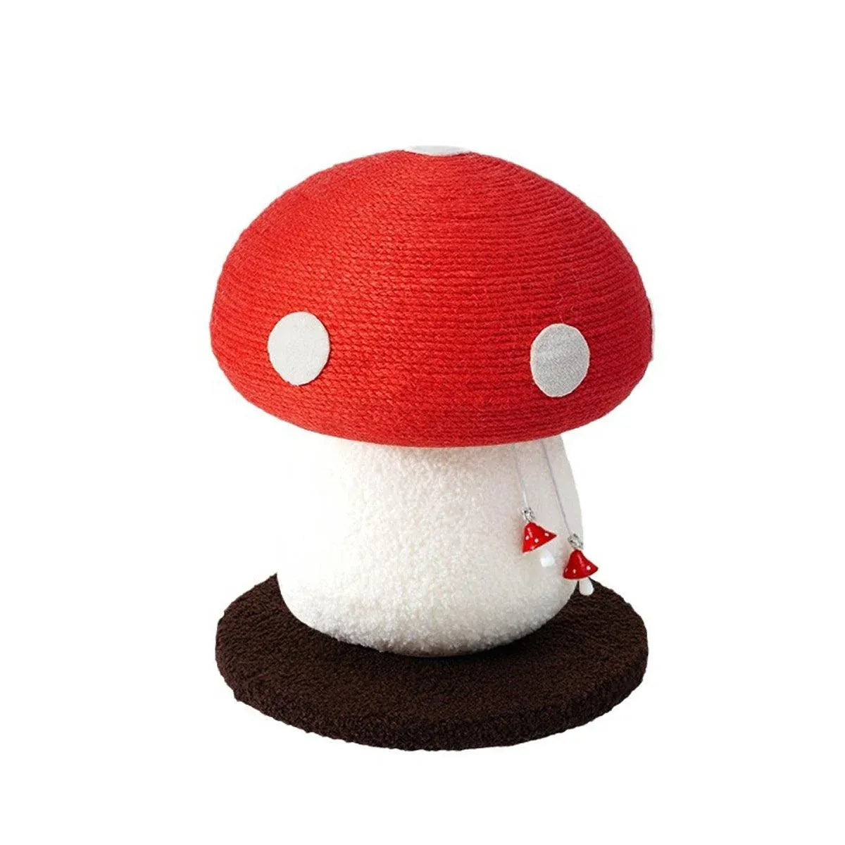 Red Mushroom Cat Climbing Frame Vertical Scratching Post Board Pet Furniture V528-CAT-CLIMBER-RED-491149