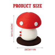 Red Mushroom Cat Climbing Frame Vertical Scratching Post Board Pet Furniture V528-CAT-CLIMBER-RED-491149