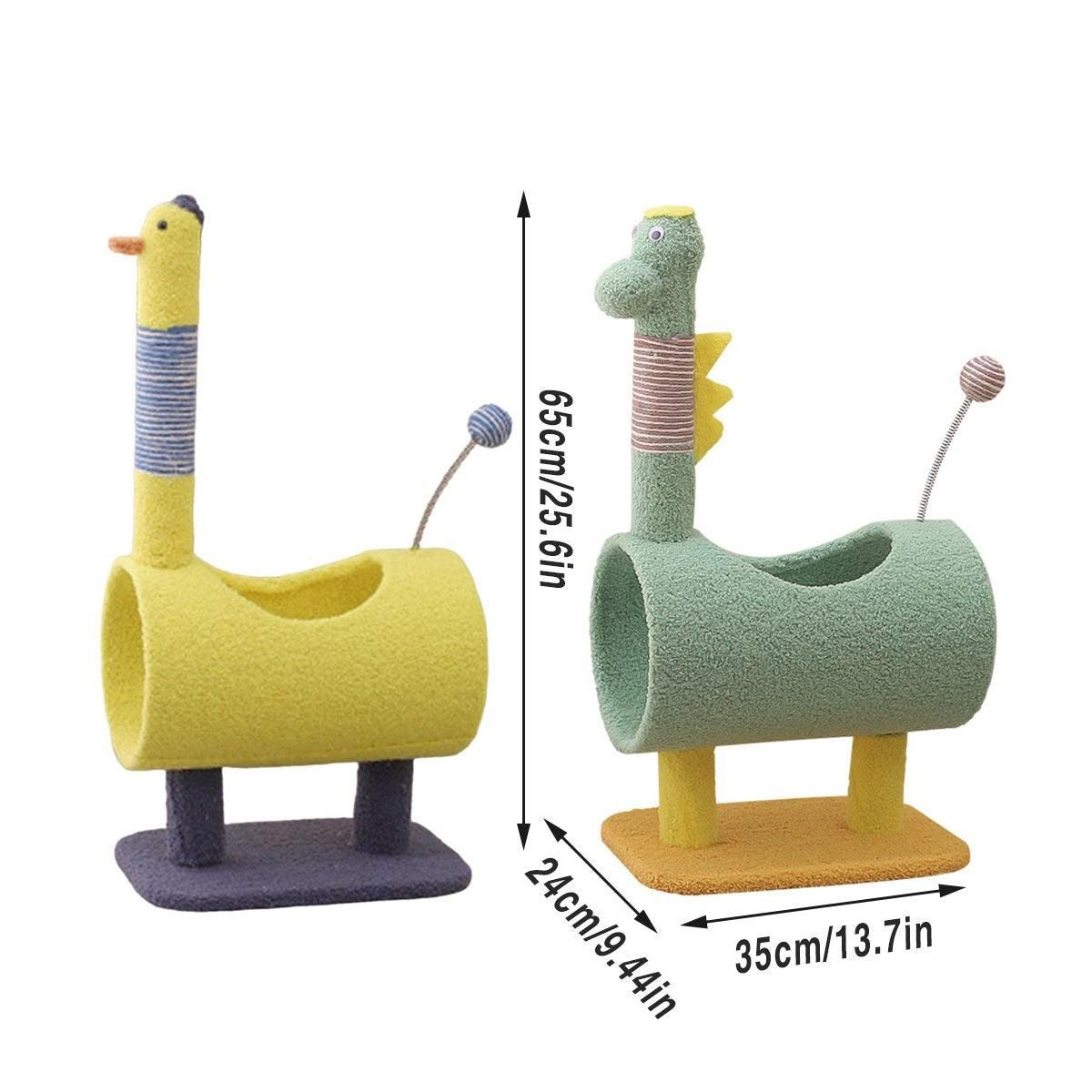 Climbing Frame Cat Scratching Post Jumping Platform Pet Toys for Cats and Kitten - Yellow V528-CAT-CLIMBER-YELLOW-571903