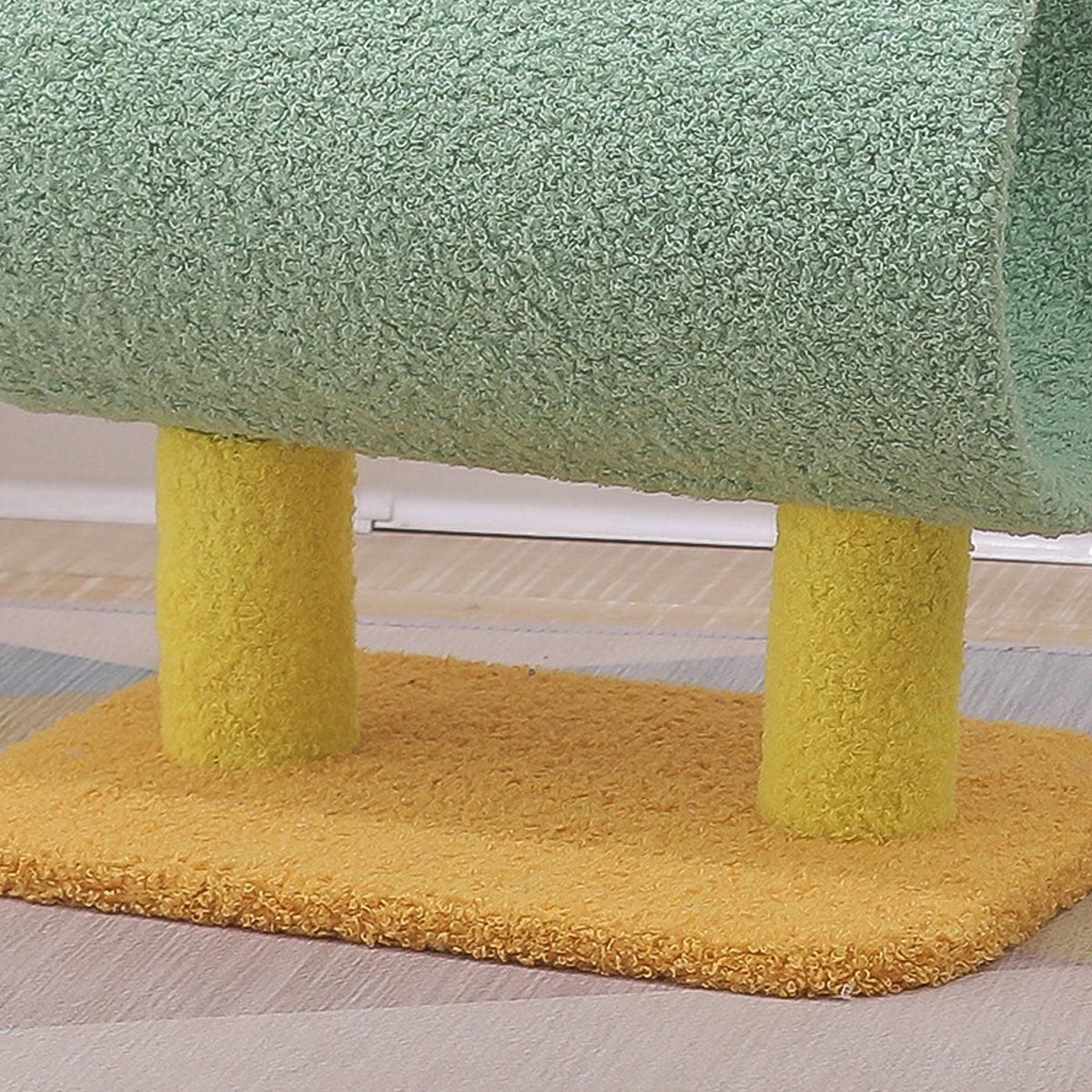 Climbing Frame Cat Scratching Post Jumping Platform Pet Toys for Cats and Kitten - Yellow V528-CAT-CLIMBER-YELLOW-571903