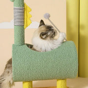 Climbing Frame Cat Scratching Post Jumping Platform Pet Toys for Cats and Kitten - Yellow V528-CAT-CLIMBER-YELLOW-571903