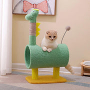 Climbing Frame Cat Scratching Post Jumping Platform Pet Toys for Cats and Kitten - Yellow V528-CAT-CLIMBER-YELLOW-571903