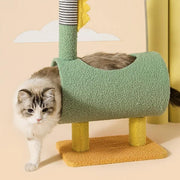 Climbing Frame Cat Scratching Post Jumping Platform Pet Toys for Cats and Kitten - Yellow V528-CAT-CLIMBER-YELLOW-571903
