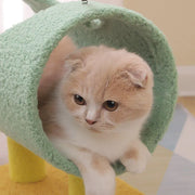 Climbing Frame Cat Scratching Post Jumping Platform Pet Toys for Cats and Kitten - Yellow V528-CAT-CLIMBER-YELLOW-571903