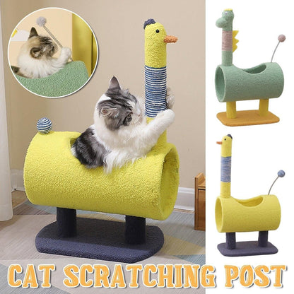 Climbing Frame Cat Scratching Post Jumping Platform Pet Toys for Cats and Kitten - Yellow V528-CAT-CLIMBER-YELLOW-571903