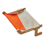 Window Hanging Cat Hammock Solid Wood Sun Bed Nest for All Seasons Durable - Grey+Orange V528-CAT-HAMMOCK-ORANGE-705564