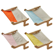 Window Hanging Cat Hammock Solid Wood Sun Bed Nest for All Seasons Durable - Grey+Pink V528-CAT-HAMMOCK-PINK-367577
