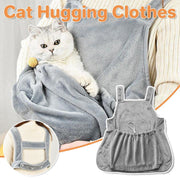 Non-stick Hair Cat Apron Kangaroo Style Pet Grooming Bib No-Hole Design V528-CAT-HANDLING-APRON-512563