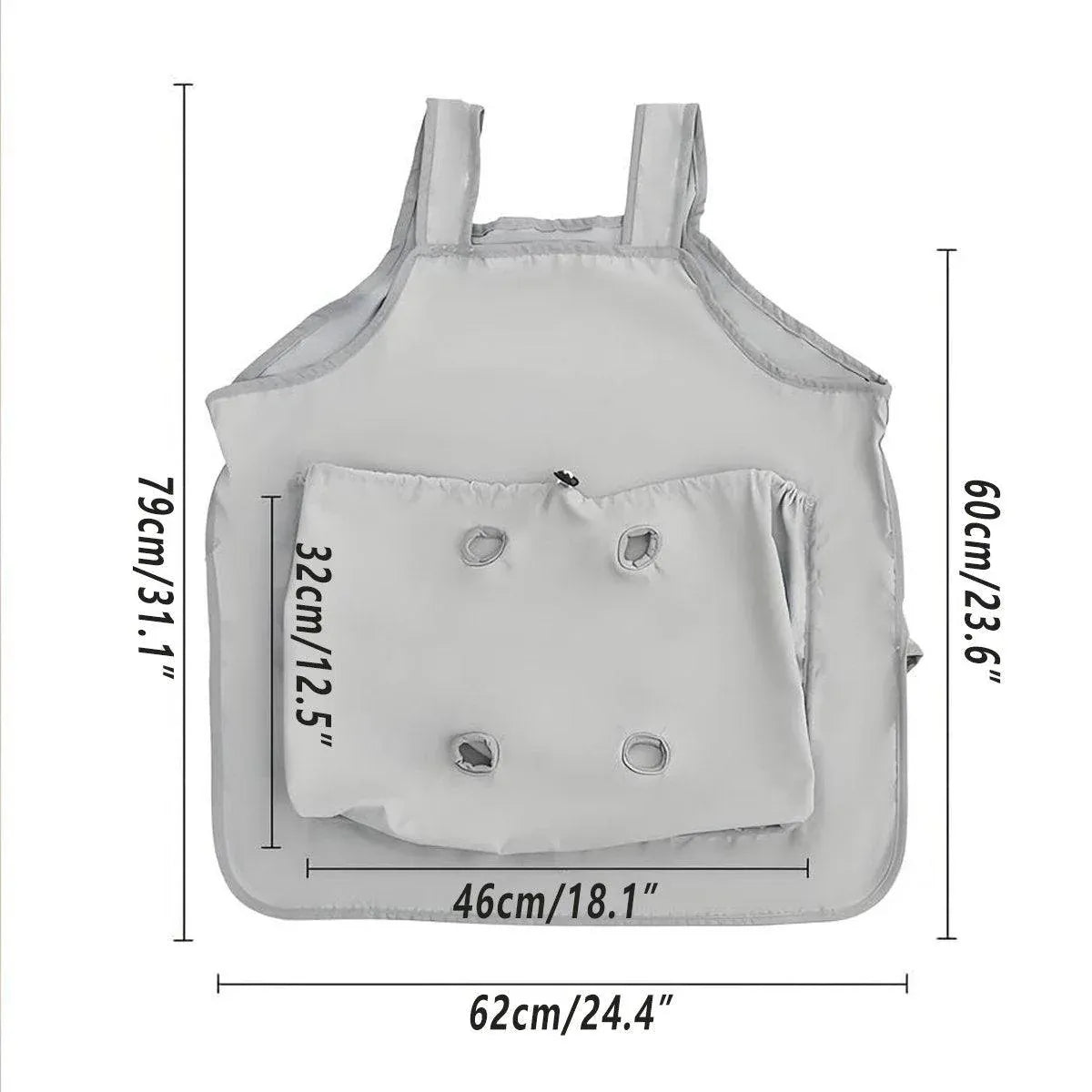 Cat Carrying Apron Non Stick Hair Kangaroo Pouch Pet Grooming Suit Portable V528-CAT-HANDLING-CLOTHING-441252