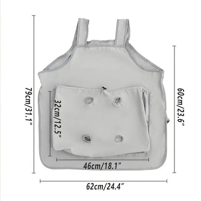Cat Carrying Apron Non Stick Hair Kangaroo Pouch Pet Grooming Suit Portable V528-CAT-HANDLING-CLOTHING-441252