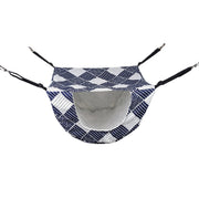 Cat Hammock Hanging Bed Cage Nest Soft Pet House Basket Cat Sleeping Supplies - Sea Blue Checkered V528-CAT-HOUSE-HLFG-204921