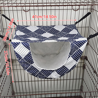Cat Hammock Hanging Bed Cage Nest Soft Pet House Basket Cat Sleeping Supplies - Blue Whale V528-CAT-HOUSE-WHALE-573328