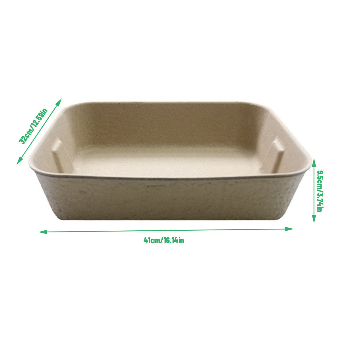 10pcs Disposable Litter Box Pulp Degradable Pet Tray Travel Portable Eco Use V528-CAT-LITTER-BOX-10PCS-795911