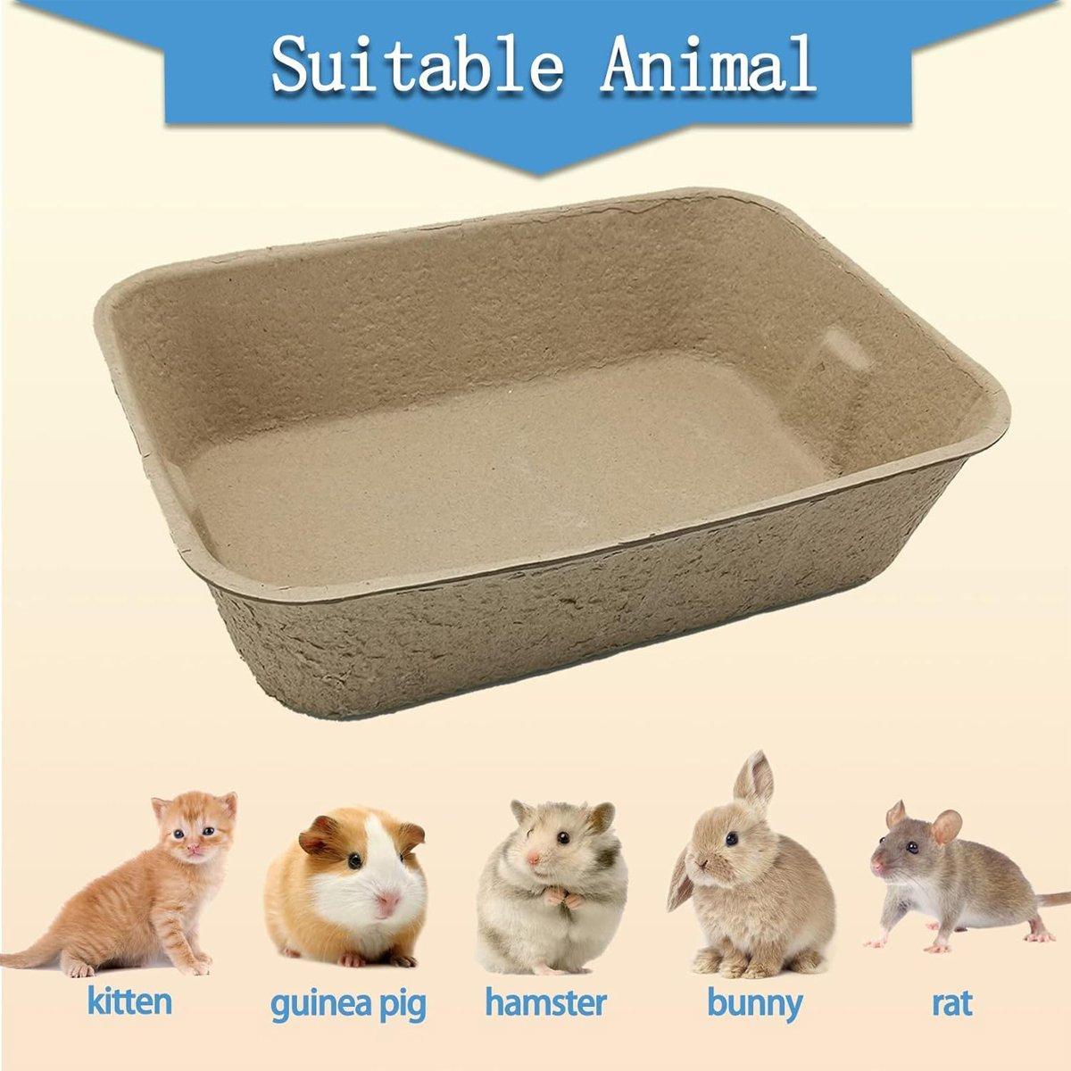 5pcs Disposable Cat Litter Pan Open Design Easy Clean Litter Box Pet Cleaning V528-CAT-LITTER-BOX-5PCS-347203