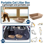 5pcs Disposable Cat Litter Pan Open Design Easy Clean Litter Box Pet Cleaning V528-CAT-LITTER-BOX-5PCS-347203