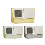 Large Fully Enclosed Cat Litter Box with Lid Odor Control Litter Pan for Cats - Green V528-CAT-LITTER-BOX-GREEN-228064