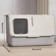 Large Fully Enclosed Cat Litter Box with Lid Odor Control Litter Pan for Cats - Green V528-CAT-LITTER-BOX-GREEN-228064