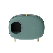 Cat Litter Box Semi-closed Cat Supplies Cat Toilet Drawer Large Cat Litter Box - Green V528-CAT-LITTER-BOX-GREEN-245266