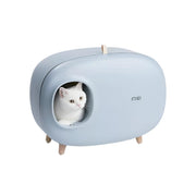Cat Litter Box Semi-closed Cat Supplies Cat Toilet Drawer Large Cat Litter Box - Green V528-CAT-LITTER-BOX-GREEN-245266