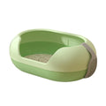 Large Semi Closed Cat Litter Box Covered Litter Pan for Cats Easy Clean Design - Green V528-CAT-LITTER-BOX-GREEN-947326