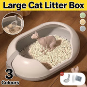Large Semi Closed Cat Litter Box Covered Litter Pan for Cats Easy Clean Design - Green V528-CAT-LITTER-BOX-GREEN-947326