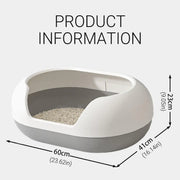 Large Semi Closed Cat Litter Box Covered Litter Pan for Cats Easy Clean Design - Green V528-CAT-LITTER-BOX-GREEN-947326