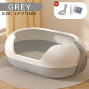 Large Semi Closed Cat Litter Box Covered Litter Pan for Cats Easy Clean Design - Green V528-CAT-LITTER-BOX-GREEN-947326