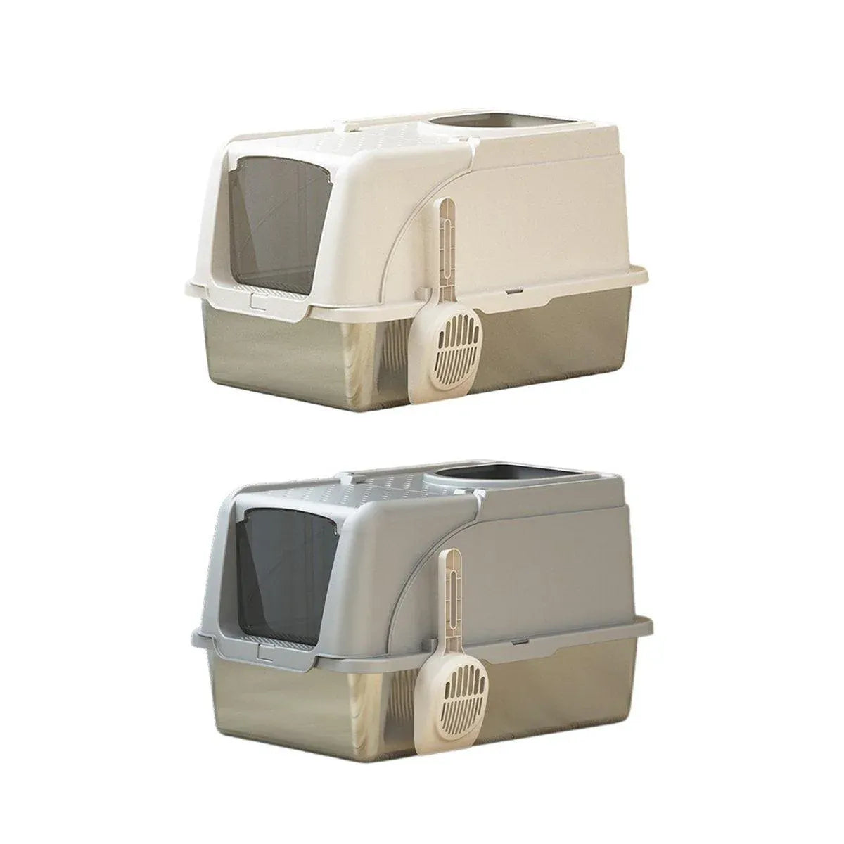 Durable Stainless Steel Cat Litter Box Pan Pet Toilet Odor Control Tray Large - Grey V528-CAT-LITTER-BOX-GREY-742557