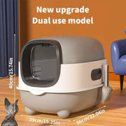 Large Fully Enclosed Cat Litter Box Lift Lid Odour Control Easy Clean Kitty - Purple V528-CAT-LITTER-BOX-PURPLE-318530