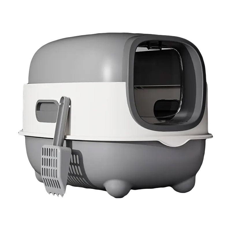 Large Fully Enclosed Cat Litter Box Lift Lid Odour Control Easy Clean Kitty - Purple V528-CAT-LITTER-BOX-PURPLE-318530