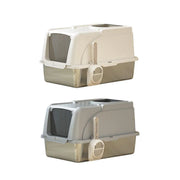 Durable Stainless Steel Cat Litter Box Pan Pet Toilet Odor Control Tray Large - White V528-CAT-LITTER-BOX-WHITE-673805