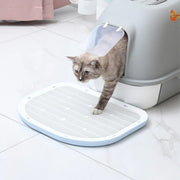 Anti Spill Cat Litter Mat Double Layer Pet Toilet Mat for Litter Box - Blue V528-CAT-LITTER-MAT-BLUE-601738