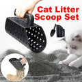 2PCS Cat Litter Scoop Durable Plastic Cleaning Shovel Kitty Box Waste Removal V528-CAT-LITTER-SCOOP-SET-738951