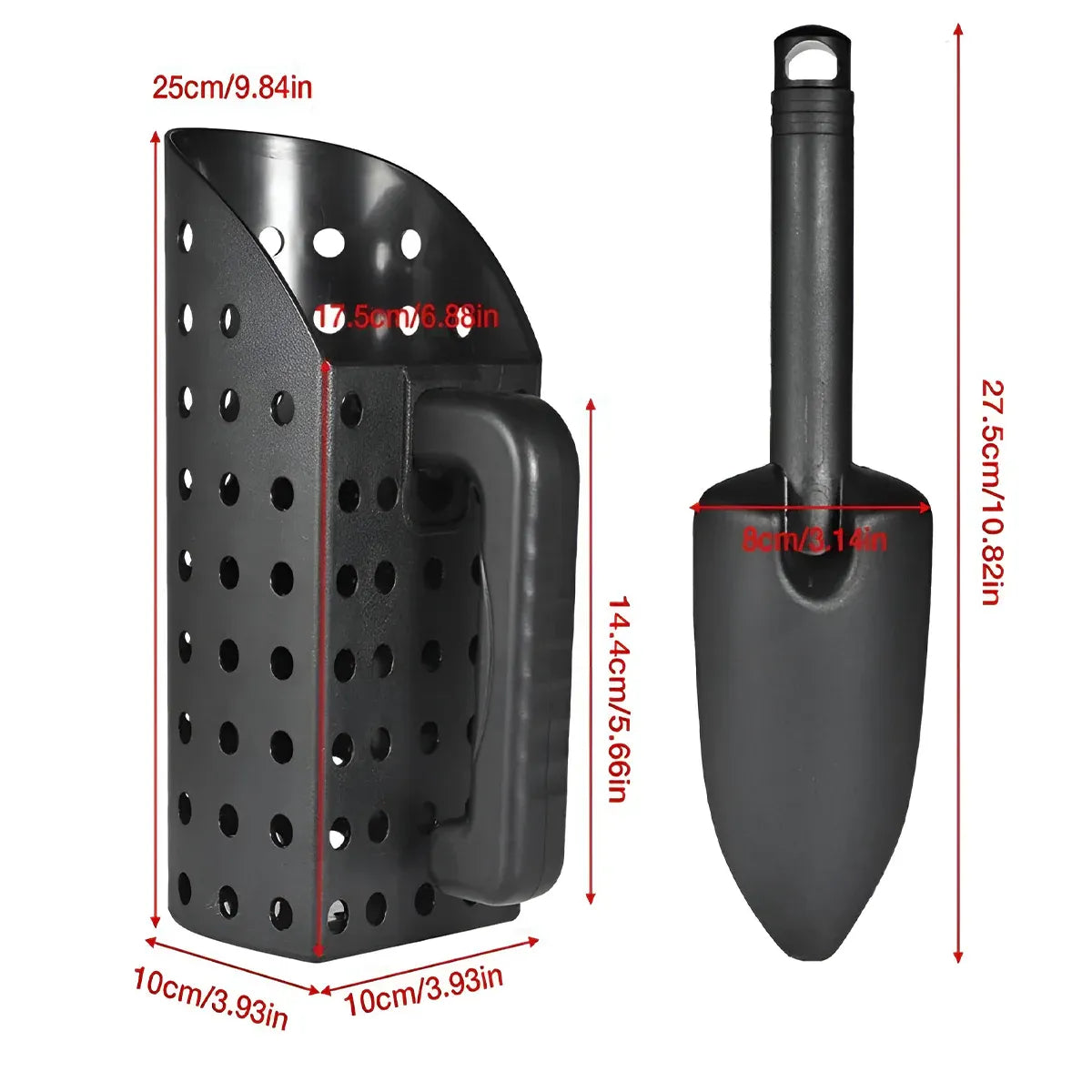 2PCS Cat Litter Scoop Durable Plastic Cleaning Shovel Kitty Box Waste Removal V528-CAT-LITTER-SCOOP-SET-738951
