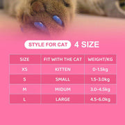 100PCS Anti Scratch Paw Covers for Cats and Kittens Nail Protector Soft Paw - Shiny-L V528-CAT-PAWL-SLEEVE-ZH6-L-128357