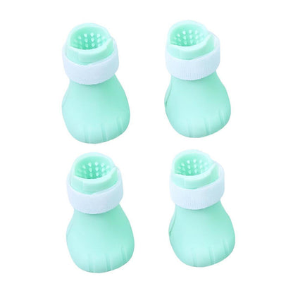 4pcs Cat Bathing Grooming Anti-Scratch Silicone Pet Socks for Bathing Feeding - Pink V528-CAT-SHOES-PINK-176246