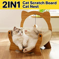 2in1 Cat Nest Scratching Board Claw Sharpening Bed for Cats Pet Furniture V528-CAT-SOFA-MOON-804004