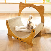 2in1 Cat Nest Scratching Board Claw Sharpening Bed for Cats Pet Furniture V528-CAT-SOFA-MOON-804004