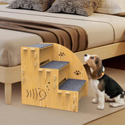Wooden Pet Climbing Ladder Bed Step Frame Durable Climbing Frame for Small Pets V528-CAT-STAIRS-497516