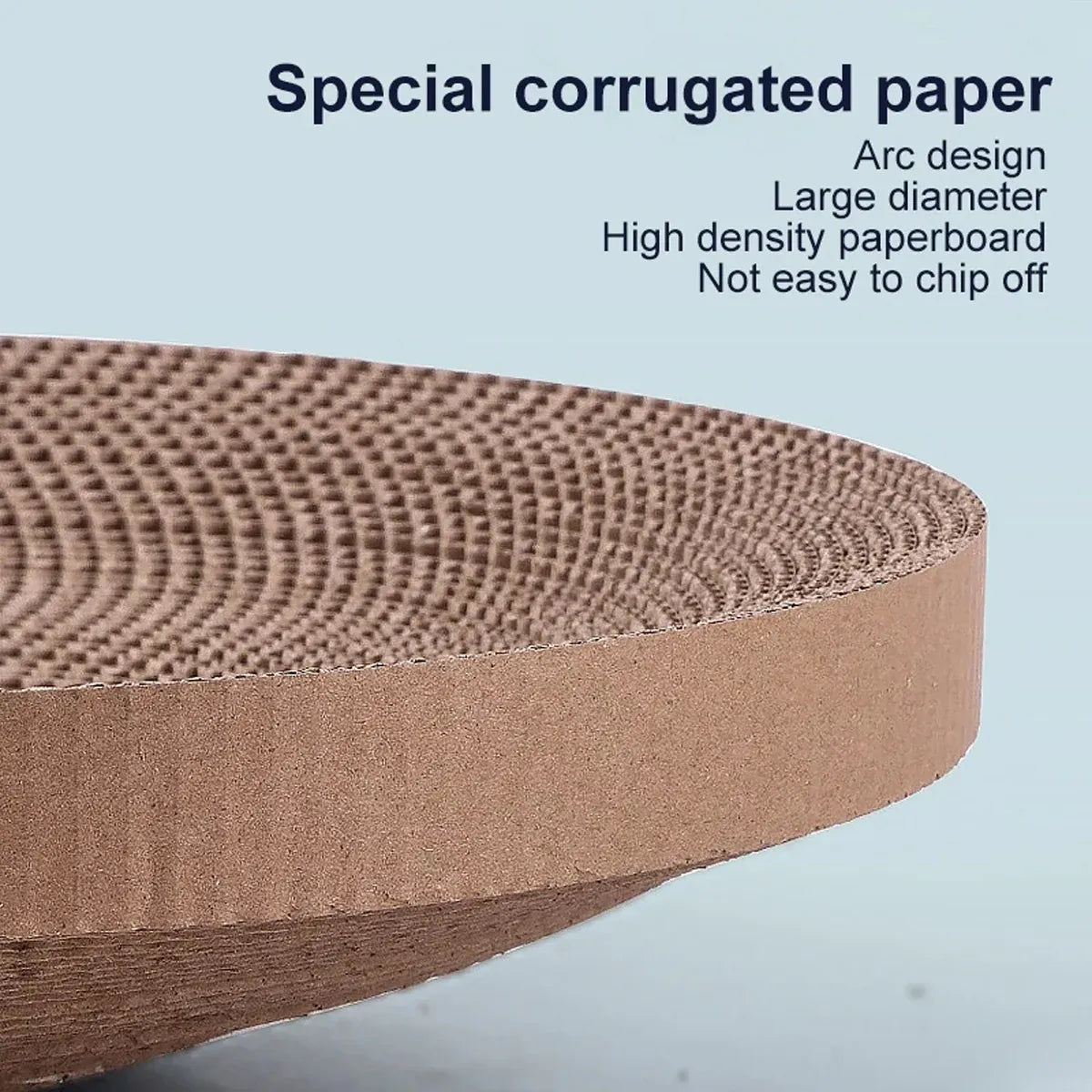 Cat Scratcher Turntable Toy Large Round Corrugated Board Nest Scratch Resistant - Blue V528-CAT-TOY-BLUE-661667