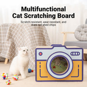 Cat Scratcher Bed Retro Camera Design Corrugated Cardboard Cat Nest Pet House V528-CAT-TOY-CAMERA-L-739937