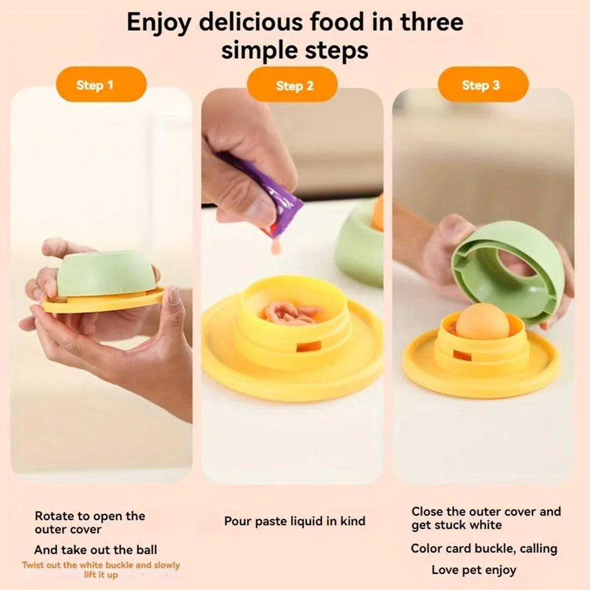 Cat Lick Toys Slow Food Tray Tease Interactive Cat Toy for Eating and Fun - Grey V528-CAT-TOY-GREY-149324